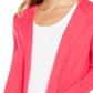 Charter Club Women's Milano Cotton Open Front Sweater Pink Size Medium