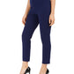 Nine West Women's Pull on Straight Leg Pants Blue Size -S