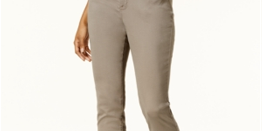 Style & Co Women's Skinny Curvy Fit Jeans Brown Size 4 Petite