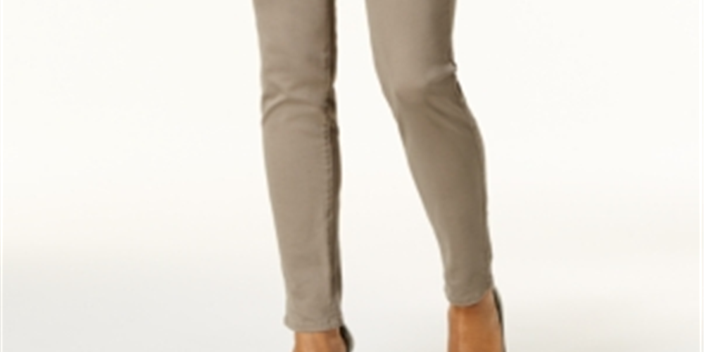 Style & Co Women's Skinny Curvy Fit Jeans Brown Size 4 Petite