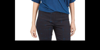 Alfani Women's Twisted Elbow Sleeve Top Blue  Size Petite Small