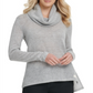 DKNY Women's Cowl Neck Hi Low Sweater Gray Size X-Large