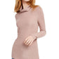 INC International Concepts Women's Shimmer Turtleneck Top Pink Size X-Large
