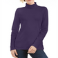 Karen Scott Women's Cotton Turtleneck Purple Size XX-Large