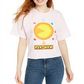 Mad Engine Juniors' Pac-Man Graphic T-Shirt Pink Size XL