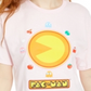 Mad Engine Juniors' Pac-Man Graphic T-Shirt Pink Size XL