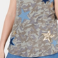 INC Womens Camouflage Short Sleeve V Neck T-Shirt Top Green Size XS