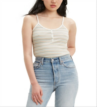 Levi's Women's Tiny Tank Beige Size M