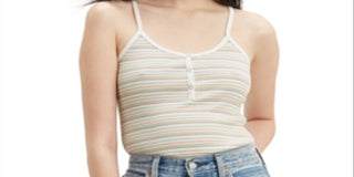 Levi's Women's Tiny Tank Beige Size M