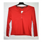 Lauren Ralph Lauren Women's Long Sleeve with Buttons Top Red Size Medium