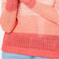 INC International Concepts Women's Metallic Knit Pullover Sweater Orange Size Large