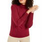 Alfani Women's Knit Ruched Top Red Size XX-Large