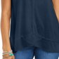 Style & Co Women's High Low Tank Top Blue Size Medium