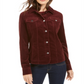 Charter Club Women's Corduroy Jacket Red Size Petite XL