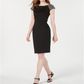 Calvin Klein Women's Embellished Off-the-Shoulder Cocktail Dress Black Size 12