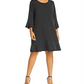 Michael Kors Women's Mini Dot Flounce Dress Black Size 3X