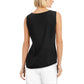 Alfani Women's Sleeveless Scoop Neck Top Black Size Medium