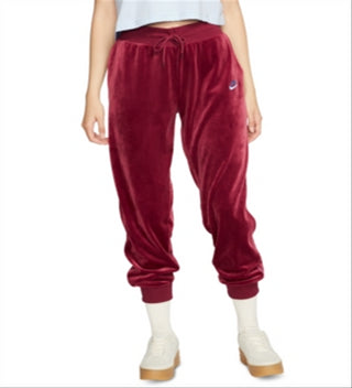 Nike Women's Velour Heritage Joggers Red Size XS