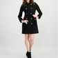 Calvin Klein Women's Military Coat Dress Black Size 16