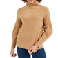 French Connection Women's Orla Flossy Turtleneck Sweater Brown Size Large