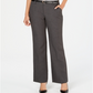 Charter Club Women's Belted Slim It up Trousers Gray Size 14 Petite