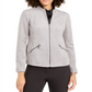 Alfani Women's Faux Suede Jacket Gray Size Large