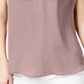 INC International Concepts Women's Short Sleeve V Neck Top Pink Size Large