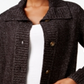 Karen Scott Women's Button Front Cardigan Black Size Petite XL