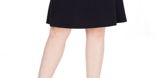 Bar III Women's Knee Length a-Line Formal Skirt Black Size 14W