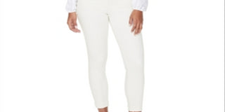 NYDJ Women's Ami Skinny Ankle Jeans White Size 10