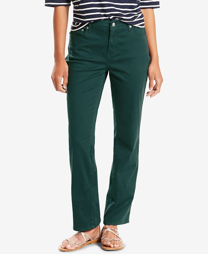 Levi's Women's 505 Straight-Leg Jeans Green Size 18