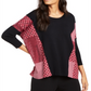 Alfani Women's Contrast Trim Poncho Sweater Black Size Large