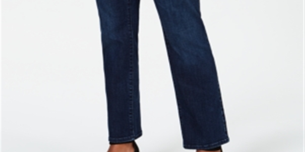 INC International Concepts Women's Curvy Fit Straight Leg Jeans Blue Size 2