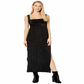 Free People Women's Slitted Sleeveless Sheath Dress Black Size Large