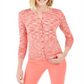 Charter Club Women's Space Dyed Button Cardigan Pink Size Small