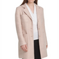 DKNY Women's Foil Boucle Four-Pocket Topper Jacket Pink Size 2