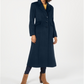 Forecaster Women's Notched Collar Maxi Walker Coat Blue Size 18