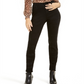 INC International Concepts Women's Zebra Embellished Curvy Skinny Jeans Black Size 4