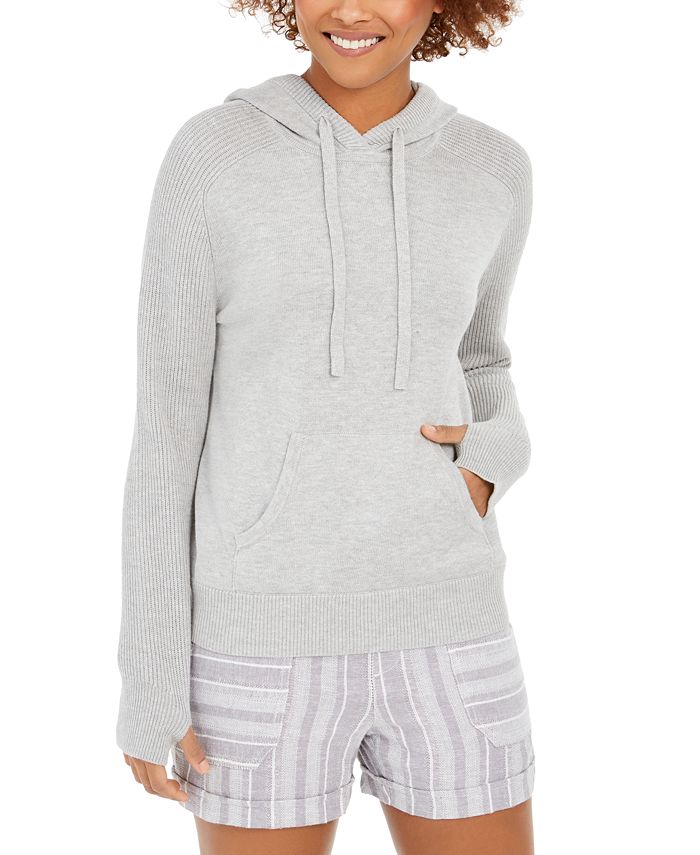 Style & Co Women's Hoodie Sweater Gray Size 2XL
