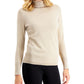 JM Collection Women's Metallic Turtleneck Sweater Gold Size L