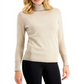 JM Collection Women's Metallic Turtleneck Sweater Gold Size XS