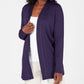 Karen Scott Women's Cotton Studded Open Front Cardigan Blue Size XX-Large
