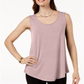 JM Collection Women's Scoop Neck Tank Top Pink Size Small