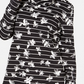 Karen Scott Women's Floral Print Striped Funnel Neck Top Black Size Petite XL
