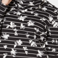 Karen Scott Women's Floral Print Striped Funnel Neck Top Black Size Petite XL