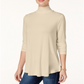 JM Collection Women's Turtleneck Top Brown Size X-Small