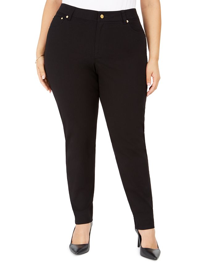 Michael Kors Women's Plus Skinny Pants Black Size 1X