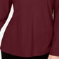 Charter Club Women's Supima Cotton Split Neck Top Red Size Petite L