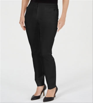 Alfani Women's Solid Skinny Wear to Work Pants Black Black Size 6