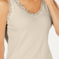 Karen Scott Women's Sleeveless V Neck Tank Top Brown Brown Size XL